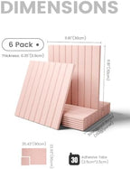 Fluxynara 36" x 24" Large Felt Bulletin Board, Pink - Image 2
