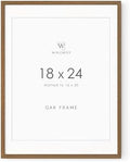 18x24 Poster Frame, Solid Oak 18 x 24 Poster Frames Matted to 16x20 by TumblerHome