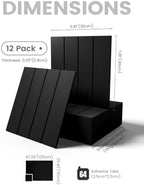 Fluxynara Felt Bulletin Board & Cork Board Alternative, Black - Image 2