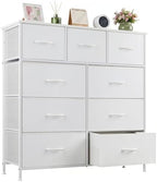 9-Drawer Dresser for Bedroom, Anti-Tip Tall Storage Organizer by SageNest