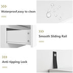 White 12 Drawer Dresser for Bedroom,Modern Long Deep Drawer Dresser,Wood Storage Chest of Drawer, Storage Organizer Drawers for Living Room - Image 3