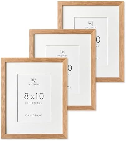 8x10 Picture Frame, Solid Wood 8x10 Photo Frame with Mat to 5x7 by TumblerHome