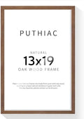 puthiac 13x19 Solid Oak Wood Picture Frame, Walnut, 1 Pack by PUTHIAC