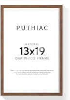 puthiac 13x19 Solid Oak Wood Picture Frame, Walnut, 1 Pack by PUTHIAC