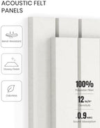 Fluxynara 48" x 36" Large Felt Bulletin Board, Milky White - Image 5