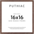 puthiac 16x16 Solid Oak Wood Picture Frame, Walnut, 1 Pack by PUTHIAC