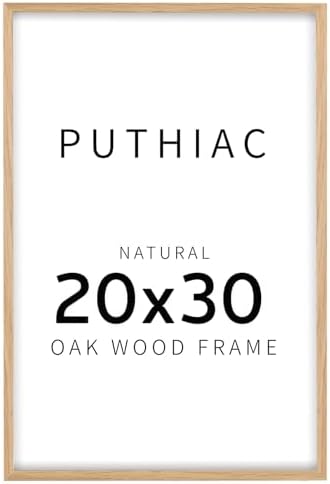 puthiac 20x30 Solid Oak Wood Picture Frame, Natural Oak, 1 Pack by PUTHIAC