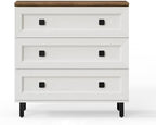 FENSULN Modern White Dresser for Bedroom with 6 Drawers, 2 in 1 Wooden Chest of Drawers with Organizer Storage for Bed Room,Livingroom Hallway - Image 5