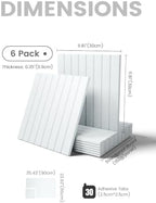 Fluxynara 36" x 24" Large Felt Bulletin Board, Cold White - Image 2