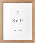 8x10 Picture Frame, Solid Oak Wood 8x10 Frames with Mat to 5x7 by TumblerHome