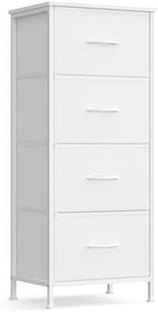SONGMICS Dresser for Bedroom, Tall Dresser with 4 Fabric Drawers by SONGMICSbySONGMICSHOME