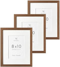 8x10 Picture Frame, Solid Oak Wood 8 x 10 Photo Frame with Mat to 5x7 by TumblerHome