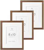 8x10 Picture Frame, Solid Oak Wood 8 x 10 Photo Frame with Mat to 5x7 by TumblerHome