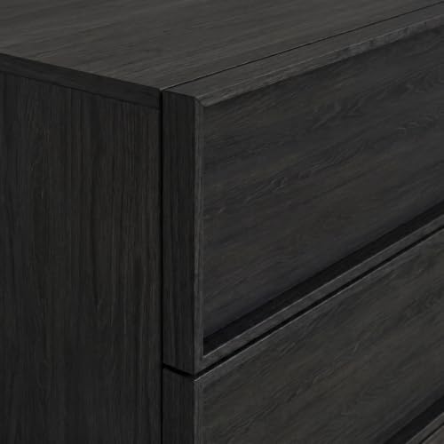 9 Drawer Dresser for Bedroom, 59.1" Wide Double Chest of Drawers with Storage, Wood Dresser TV Stand, Modern Closet Store Organizer for Living Room, Hallway, Nursery, Black - Image 5