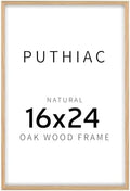 puthiac 16x24 Solid Oak Wood Picture Frame, Natural Oak, 1 Pack by PUTHIAC