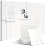 Fluxynara 36" x 24" Large Felt Bulletin Board, Milky White by FLUXYNARA