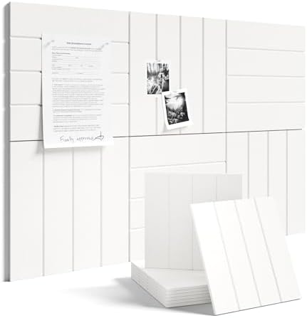 Fluxynara 36" x 24" Large Felt Bulletin Board, Milky White by FLUXYNARA
