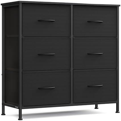SONGMICS Dresser for Bedroom, Tall Dresser with 6 Fabric Drawers by SONGMICSbySONGMICSHOME