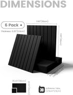 Fluxynara 36" x 24" Large Felt Bulletin Board, Black - Image 2