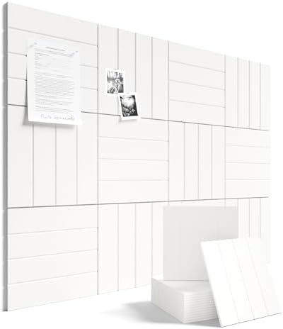 Fluxynara 48" x 36" Large Felt Bulletin Board, Milky White by FLUXYNARA