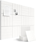 Fluxynara 48" x 36" Large Felt Bulletin Board, Milky White by FLUXYNARA