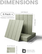 Fluxynara 36" x 24" Large Felt Bulletin Board, Sage - Image 2