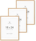18x24 Poster Frame, 18x24 Solid Oak Picture Frames Matted to 16x20 by TumblerHome