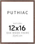 puthiac 12x16 Solid Oak Wood Picture Frame, Walnut, 1 Pack by PUTHIAC
