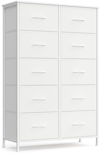 SONGMICS Dresser for Bedroom, Tall Dresser with 10 Fabric Drawers by SONGMICSbySONGMICSHOME