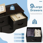 DUMOS Dresser for Bedroom, Storage Organizer with 9 Drawers - Image 4