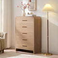 Curved Drawer Dresser for Bedroom with 5 Drawers, 31'' Wide Chest of Drawer by TheBeautyofRusticRefined