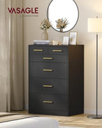 VASAGLE 6-Drawer Dresser, Chest of Drawers, 23.7 x 15.8 x 34.8 Inches - Image 3