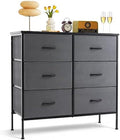 6-Drawer Dresser for Bedroom, Anti-Tip Wide Storage Organizer by SageNest