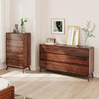 9 Drawer Mid Century Modern Dresser for Bedroom Chest of Drawers for Closet - Image 7