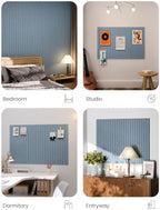 Fluxynara 36" x 24" Large Felt Bulletin Board, Dusty Blue - Image 6