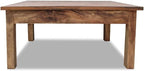 Wooden Coffee Table, Side Table Solid Reclaimed Wood 38.6"x28.7"x17.7" -AA - Image 2