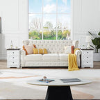 Farmhouse 3 Drawers Dresser for Bedroom,White Dresser with Charging Station - Image 5