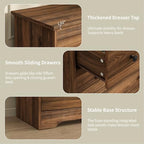 55 Inch Wide Dresser for Bedroom, 10 Drawer Dresser with Large Drawers, Thickened Top, Wood Chest for Living Room, Hallway, Walnut - Image 4