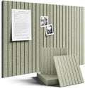 Fluxynara 36" x 24" Large Felt Bulletin Board, Sage by FLUXYNARA