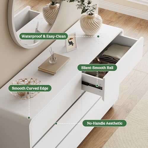Lulive Dressers and Nightstands Set 3-Piece, White - Image 7