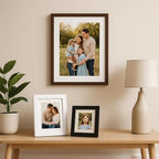 puthiac 6x6 Solid Oak Wood Picture Frames, Black, 3 Pack - Image 5