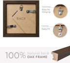 4x4 Picture Frame, Solid Oak Wood 4x4 Photo Frames - Image 4