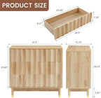 Bifins 31.5" Wide Fluted 3 Drawer Dresser - Image 2