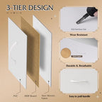 WLIVE Dresser for Bedroom with 6 Drawers, White - Image 6