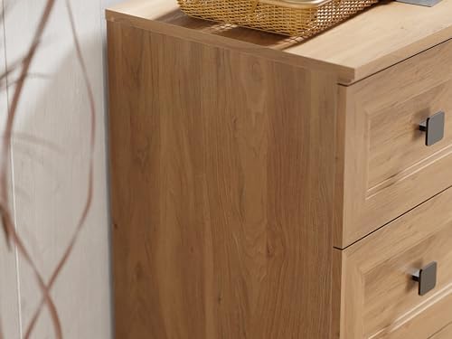 FENSULN Modern Drawer Dresser for Bedroom with 3 Drawers,Chest of Drawers with Organizer Storage for Bed Room,Livingroom Hallway Oak - Image 5