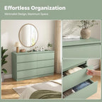 Spaco Dresser for Bedroom,Modern 6 Drawer Dresser with Deep Drawer,Wide Storage Chest of Drawers,Bedroom Storage Organizer Furniture,TV Stand for Living Room - Image 6
