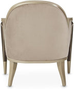 MICHAEL AMINI Villa Cherie Accent Velvet Chair in Porcini/Hazelnut Brown - Image 9