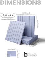 Fluxynara 36" x 24" Large Felt Bulletin Board, Soft Periwinkle - Image 2