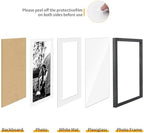 puthiac 9x12 Solid Oak Wood Picture Frames, Black, 3 Pack - Image 2