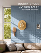 Fluxynara Felt Bulletin Board & Cork Board Alternative, Dusty Blue - Image 3